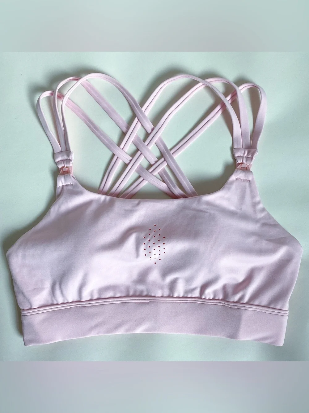 Chloe 3 Running Nursing Sports Bra (Blush Pink) Sweat and Milk|